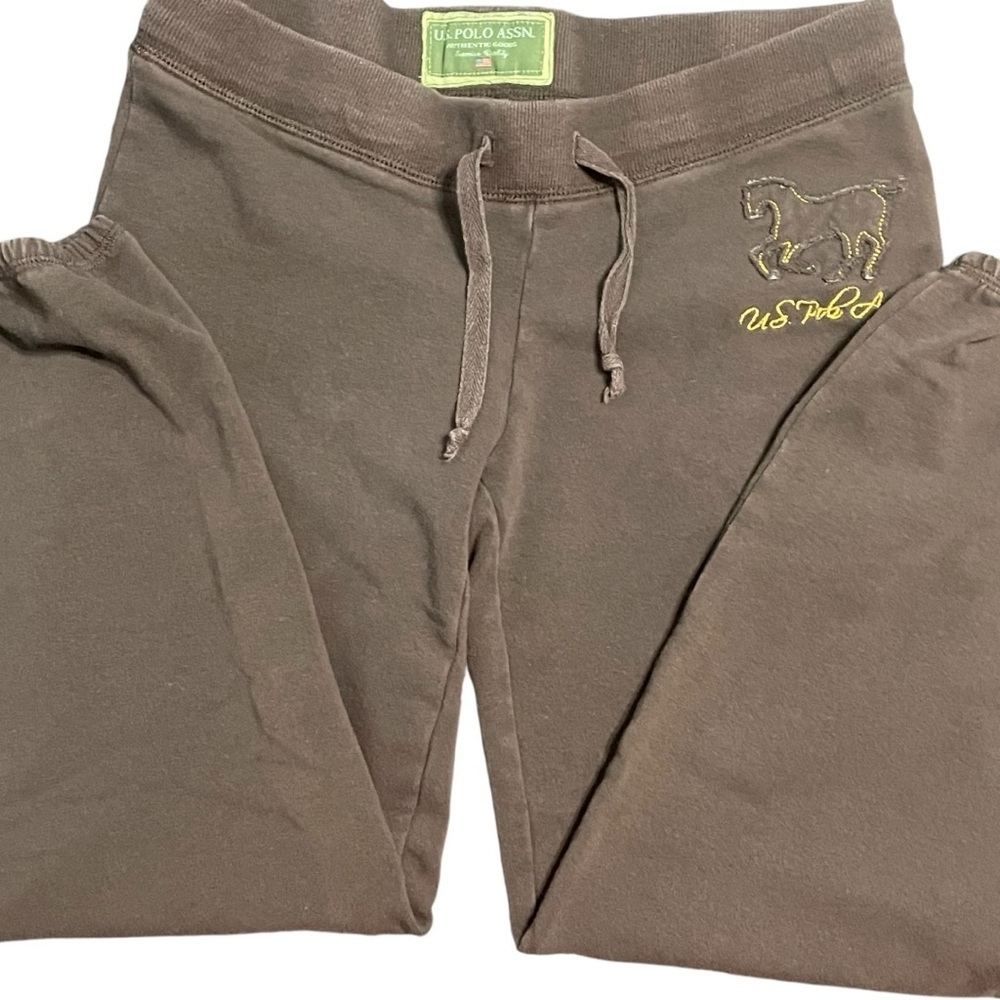 U.S. Polo Assn. Joggers/Sweats In Brown. Capri length - Picture 2 of 10